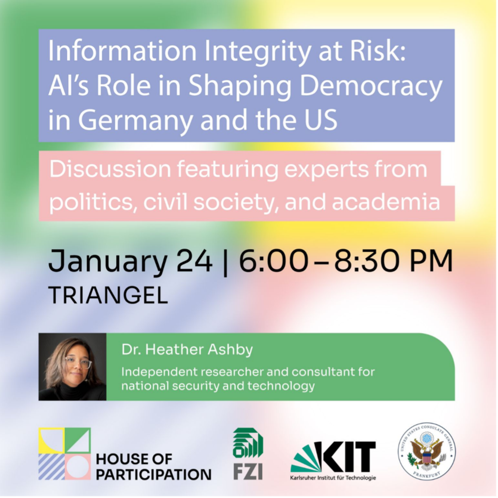 Upcoming Panel Discussion on the influence of AI on Democracy in Germany and USA