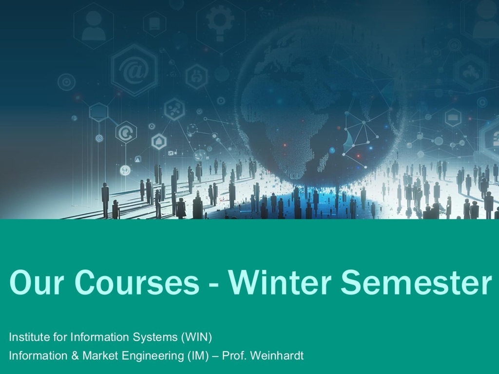 Our Courses in the Winter Semester 2026/27